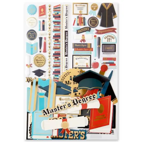 Master's Graduation Sticker Flip Pack by Recollections&trade; {5}