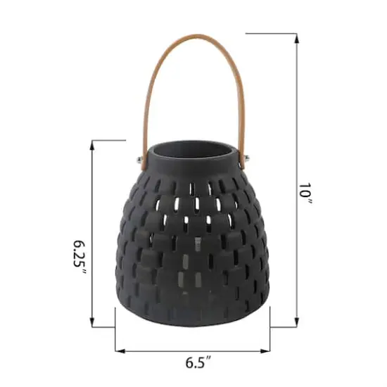 Flora Bunda&reg; 6" Honeycomb LED Ceramic Lantern {3}
