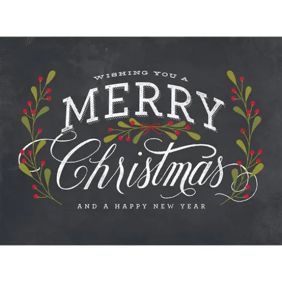 JAM Paper 6.25" x 4.625" Season's Greetings Chalkboard Assorted Card Set, 25ct. {5}