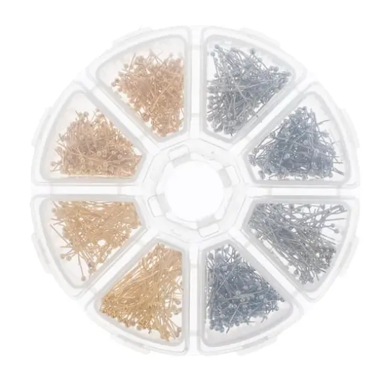 John Bead Ball Head Pins Round 8 Slot Jewelry Findings & Making Kit, 700ct. {3}