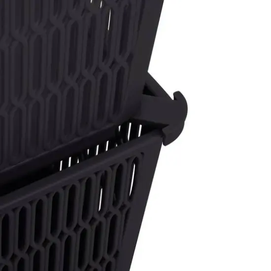 Simplify Slide Stack It Storage Tote Baskets, 2ct. Black {6}