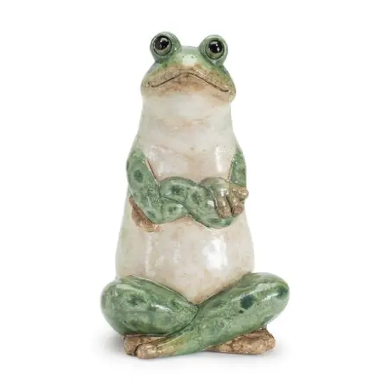 Ceramic Garden Frog Statues Set {4}