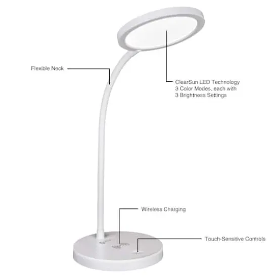 Good Housekeeping by OttLite Circular LED Desk Lamp {9}
