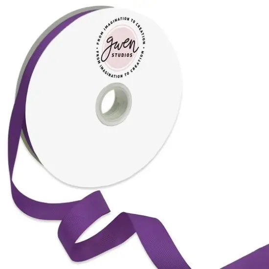 Gwen Studios Solid Grosgrain Ribbon Purple {1}