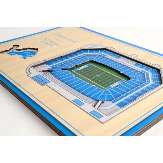 NFL 3D StadiumViews Desktop Display Detroit Lions {4}