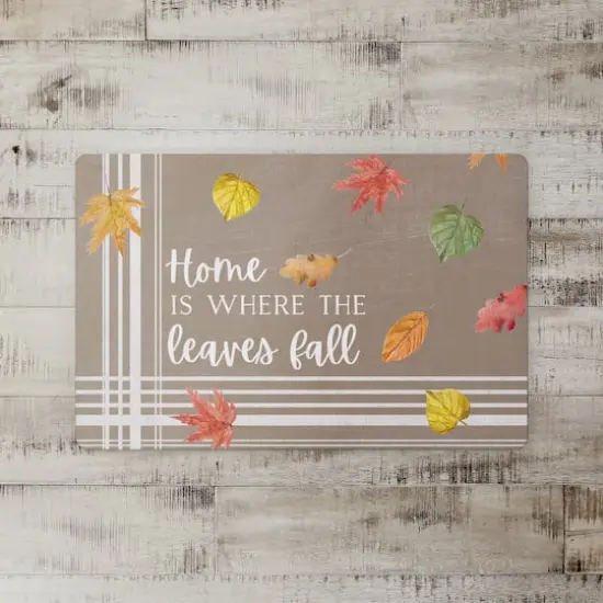 Home is Where the Leaves Fall Floor Mat {3}