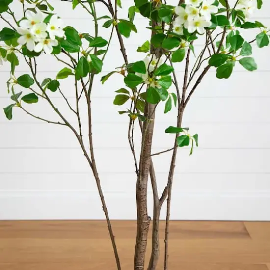 6ft. Potted Dogwood Tree with Real Touch Leaves {5}