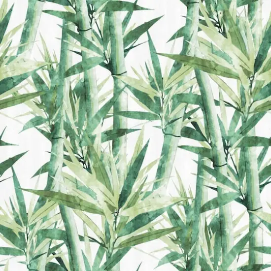 RoomMates Lucky Bamboo Peel & Stick Wallpaper Green/White {1}