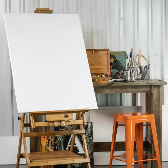 Pacific Arc Convertible Watercolor Bamboo Studio Easel with Storage Shelf {10}