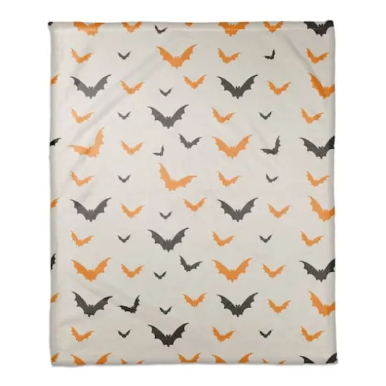 Halloween Bats Fleece Blanket {1}