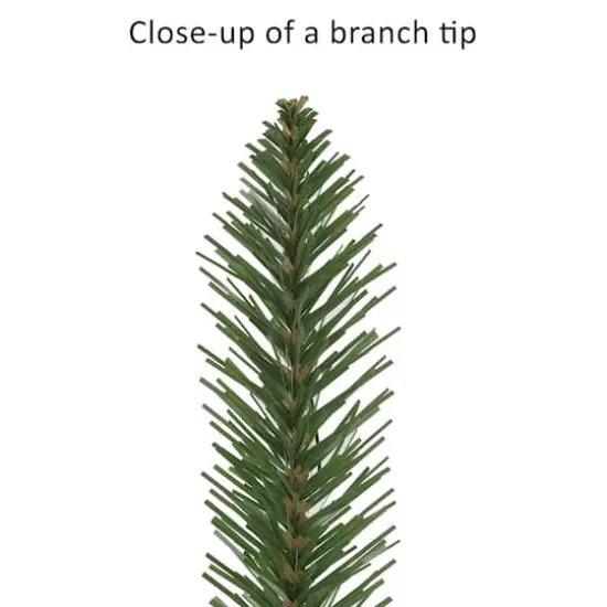 4ft. Pre-Lit Artificial Alpine Pencil Christmas Tree, Clear Lights {7}