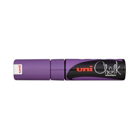 Uni Broad Chisel Tip Chalk Marker Violet {1}