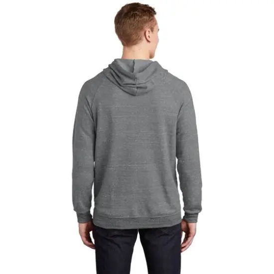 JERZEES&reg; Snow Heather French Terry Raglan Hoodie Charcoal {6}