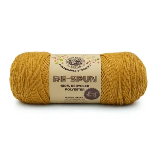 Lion Brand&reg; Sustainable Stitching&trade; Bonus Bundle&reg; Re-Spun Yarn Amber {2}