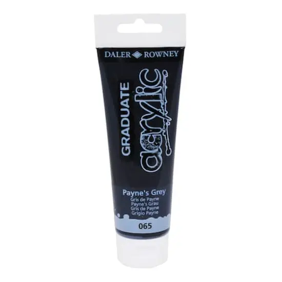 Daler-Rowney&reg; Graduate Acrylic Paint, 120mL 065 Payne's Grey {1}