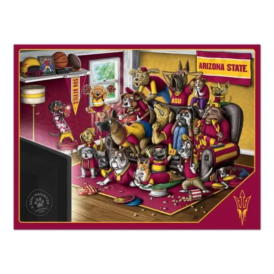 College Football Purebred Fans A Real Nailbiter 500 Piece Puzzle Arizona State Sun Devils {5}