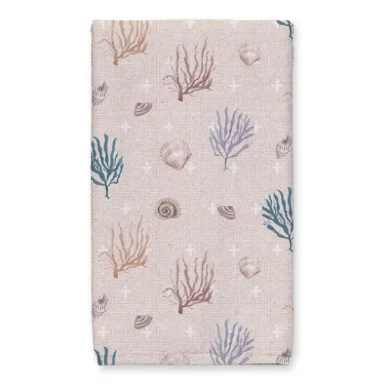 Welcome To The Beach House Tea Towel Set Blush/White {4}