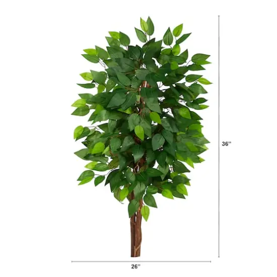 3ft. Artificial Double Trunk Ficus Tree {3}