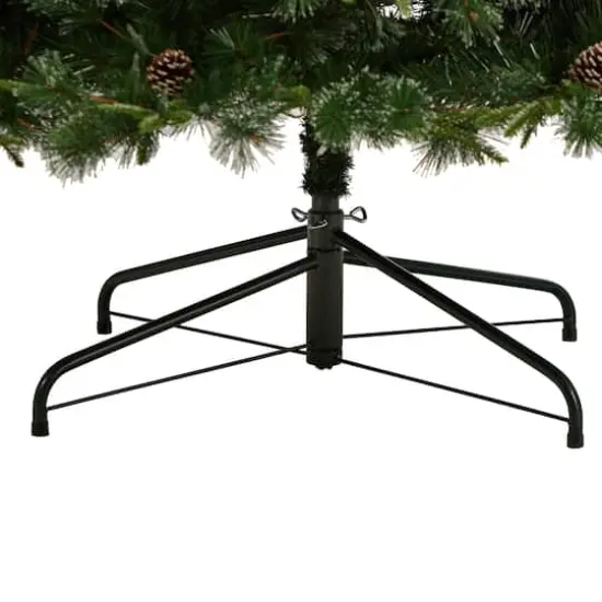 9ft. Pre-Lit Snow Tipped Clermont Mixed Pine Artificial Christmas Tree, Clear Lights {7}