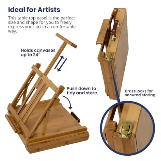 Pacific Arc Compact Tabletop Easel with Storage {5}