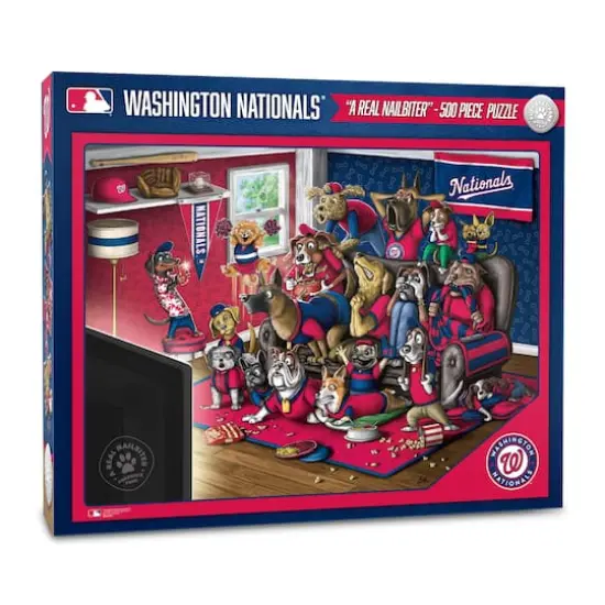 MLB Purebred Fans A Real Nailbiter 500 Piece Puzzle Washington Nationals {1}