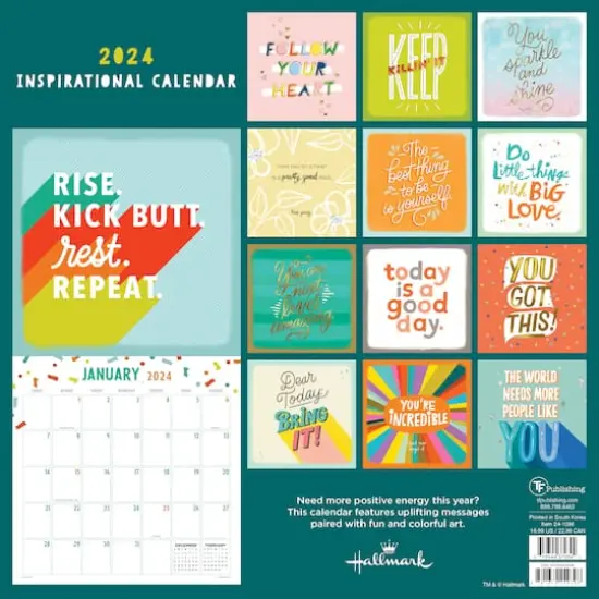 TF Publishing 2024 Merry Mantras Wall Calendar {3}
