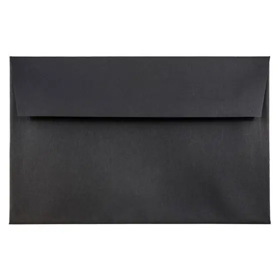 JAM Paper A8 Black Linen Passport Invitation Envelopes {1}