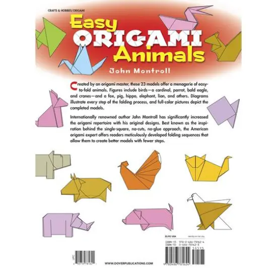 Dover Publications Easy Origami Animals Book {6}