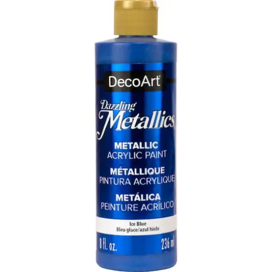 DecoArt&reg; Dazzling Metallics&reg; Acrylic Paint Ice Blue {1}
