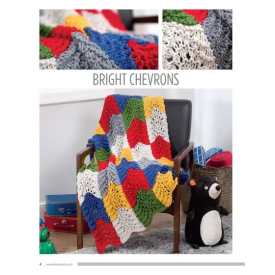 Leisure Arts&reg; Knit Color Block Blankets Book {6}