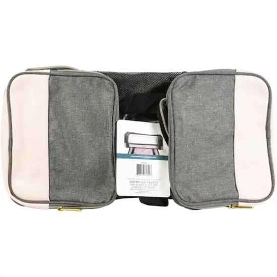 We R Memory Keepers&reg; Pink & Gray Crafter's Machine Tote {1}