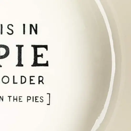 Hello Honey&reg; White 11.25" Round Stoneware Pie Dish {8}