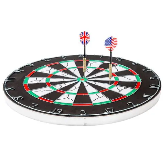Toy Time Double-Sided Flocked Indoor Dartboard {3}