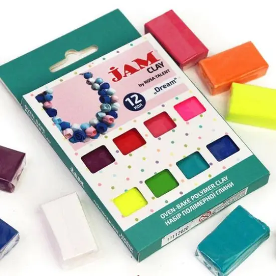 Rosa Talent Jam Clay Dream Oven-Bake Polymer Clay Set {4}