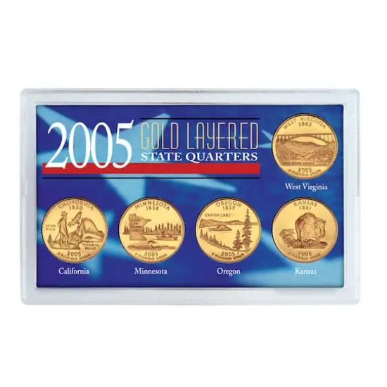 2005 Gold-Layered State Quarters {1}