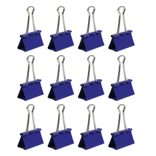 JAM Paper 1.5" Binder Clips, 12ct. Purple {7}