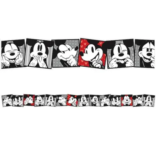 Eureka Mickey Mouse&reg; Throwback Mickey Selfies Extra Wide Deco Trim&reg; Set {3}