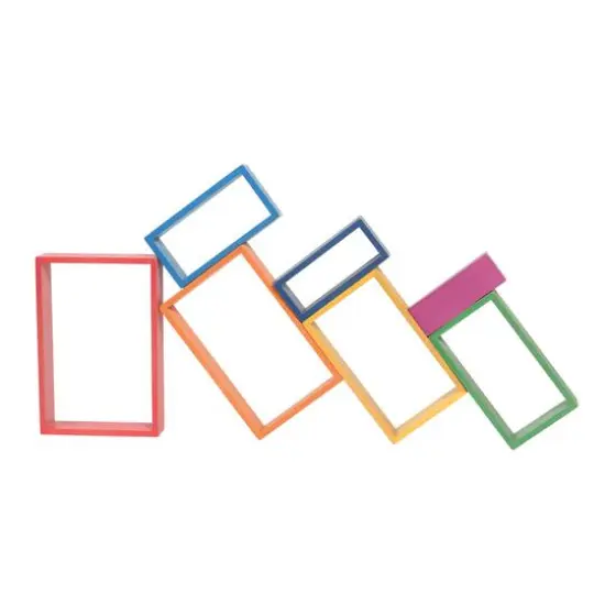 TickiT&reg; Wooden Rainbow Architect Rectangles {5}