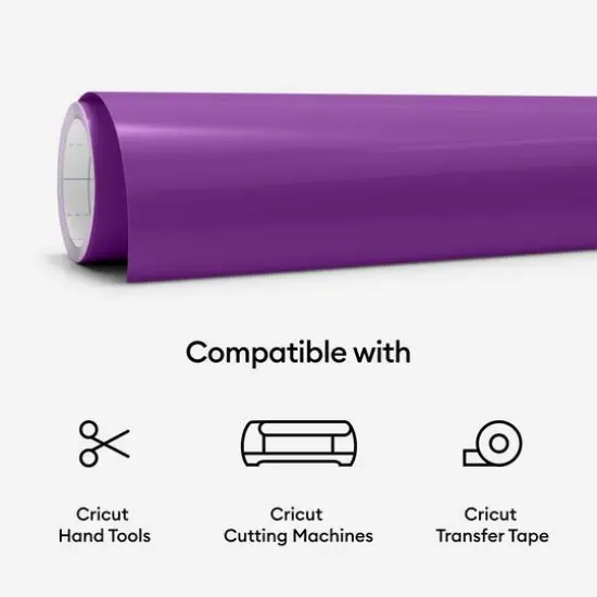 Cricut&reg; Permanent Heat-Activated Color-Changing Vinyl Purple/Turquoise {8}