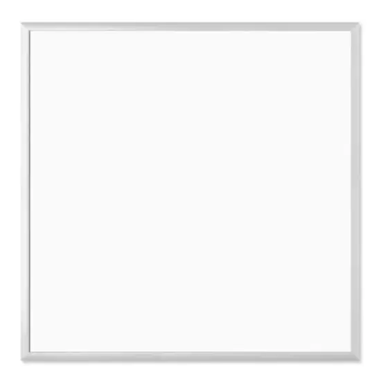 U Brands Silver Aluminum 36" x 36" Framed Magnetic Dry Erase Board {1}