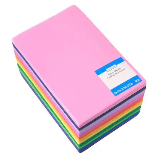 Brights 6" x 9" Foam Sheets Value Pack by Creatology&trade;, 65 Sheets {5}