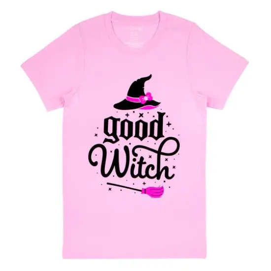 Pink Good Witch Adult Crew Neck T-Shirt by Celebrate It&trade; {1}