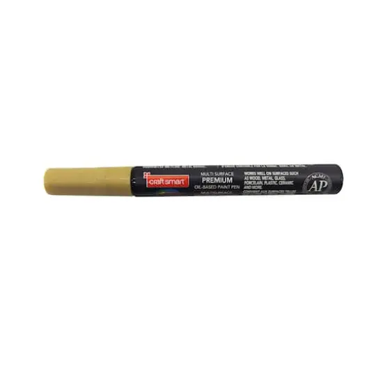 Chisel Tip Multi-Surface Premium Paint Pen by Craft Smart&reg; Gold {1}