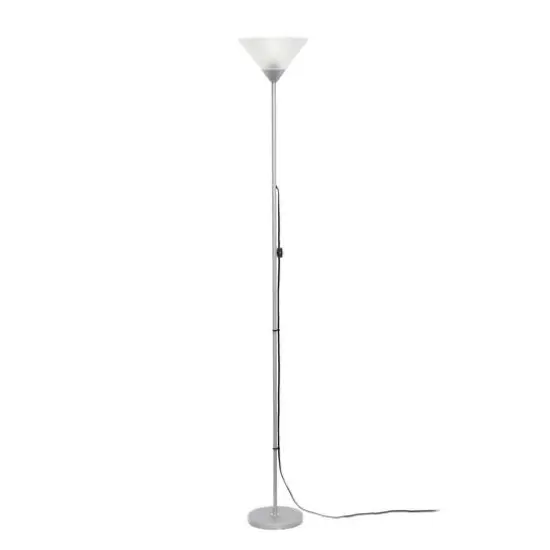 Simple Designs 70" Torchiere Floor Lamp Silver {1}