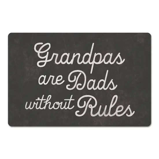 18" x 27" Grandpas Are Dads without Rules Floor Mat {1}