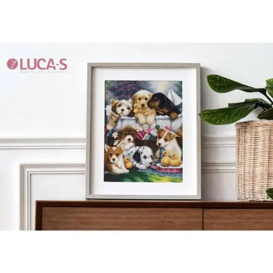 Luca-S Bath Time Pups Counted Cross-Stitch Kit {6}