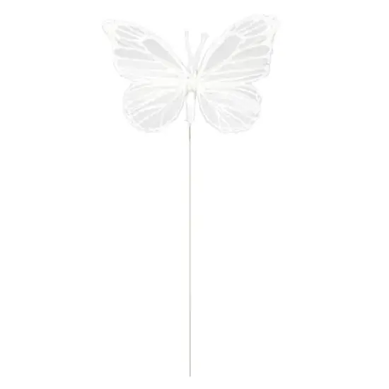 4" White Feather Butterflies, 5ct. by Ashland&reg; {4}