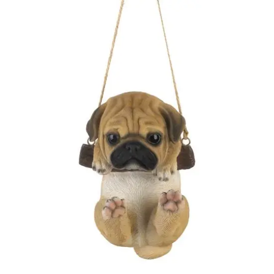 6" Swinging Pug D&eacute;cor {1}