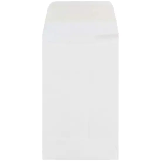 JAM Paper 2.25" x 3.5" White Coin Envelopes {4}