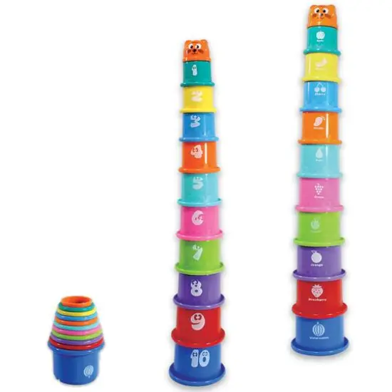 Nothing But Fun Toys Tower of Fun Stacking Cups {1}